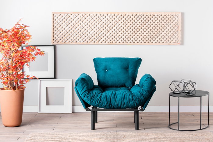 Atelier Del Sofa Nitta Single - Verde petróleo Atelier Del Sofa Nitta Single - Verde petróleo